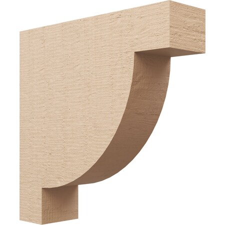 Ekena Millwork 6"W x 24"D x 24"H Thin Alpine Rough Cedar Woodgrain TimberThane Corbel, Primed Tan CORUR06X24X24ALPRCPR